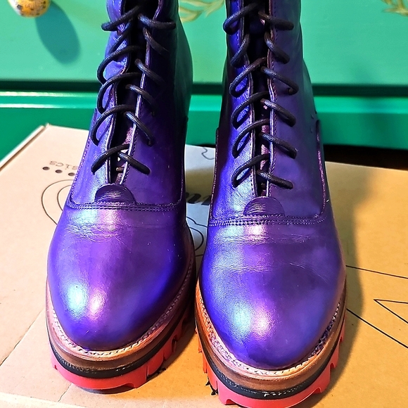 Pskaufman Iris Boots with Red Boa Sole - Picture 7 of 12